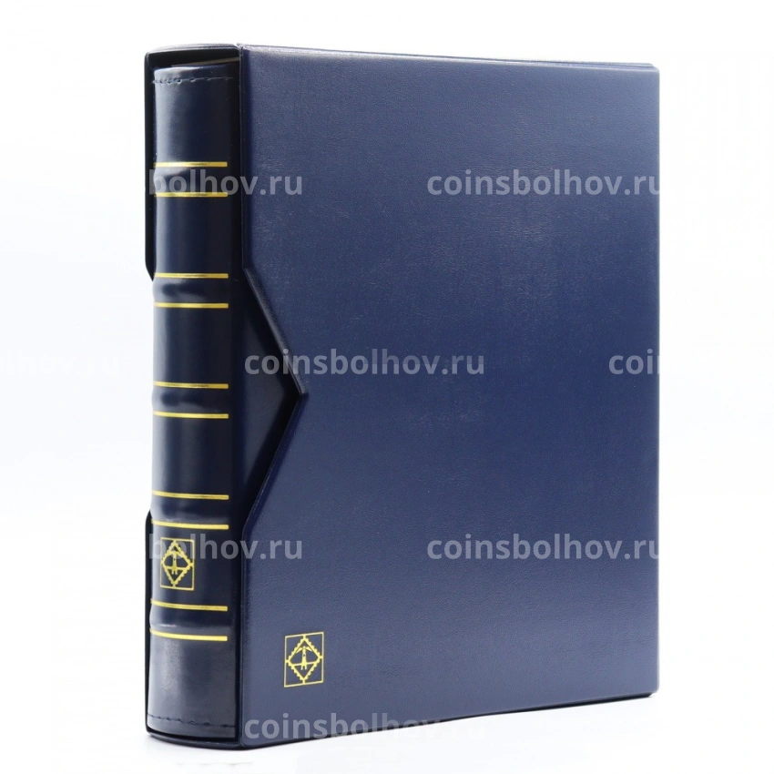 Альбом для монет с 10 листами и защитным шубером формат «Optima» Синий Классический дизайн LEUCHTTURM 321845