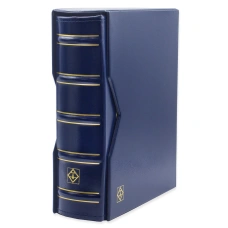 Альбом для монет без листов c защитным шубером формат «Optima Gigant» Синий Классический дизайн LEUCHTTURM 322659 (аверс)