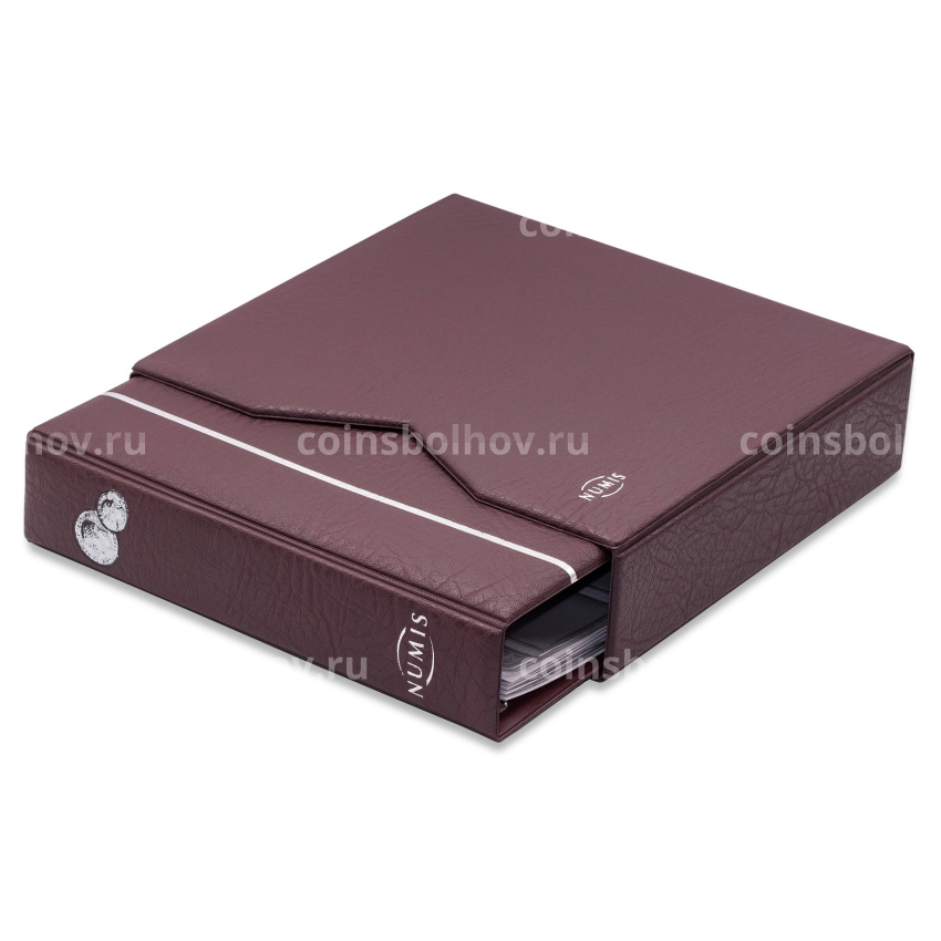 Aльбом для монет с 5 листами и защитным шубером формат «Numis» Красный LEUCHTTURM 338789 (вид 2)