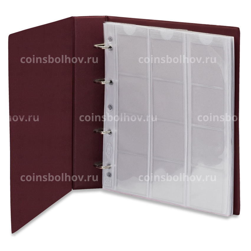 Aльбом для монет с 5 листами и защитным шубером формат «Numis» Красный LEUCHTTURM 338789 (вид 3)
