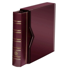 Альбом для монет без листов с защитным шубером формата Optima (Классический дизайн) Красный (LEUCHTTURM 318816)