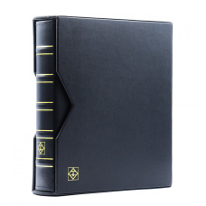 Альбом кожаный для монет без листов с защитным шубером формат «Optima» Черный LEUCHTTURM 341940
