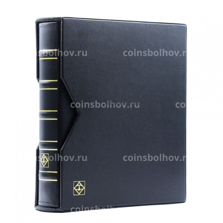 Альбом кожаный для монет без листов с защитным шубером формат «Optima» Черный LEUCHTTURM 341940