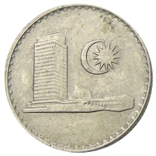 Монета 10 сен 1976 года Малайзия (реверс)