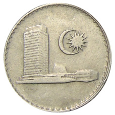 Монета 10 сен 1973 года Малайзия (реверс)