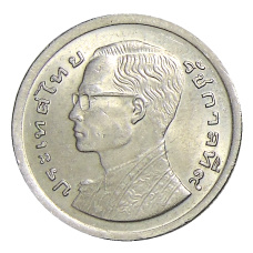 Монета 1 бат 1977 года Таиланд (реверс)