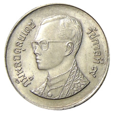 Монета 1 бат 1988 года Таиланд (реверс)