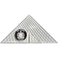 Монета 2 доллара 2024 года Самоа «Пейзаж Парижа — Лувр» (реверс)