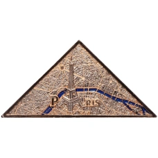 Монета 20 центов 2024 года Самоа «Пейзаж Парижа — Лувр» (аверс)