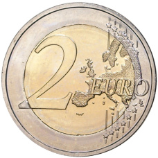 Монета 2 евро 2015 года D Германия «25 лет объединению Германии» (реверс)