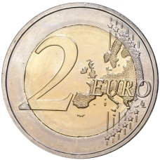 Монета 2 евро 2015 года D Германия «25 лет объединению Германии» (реверс)