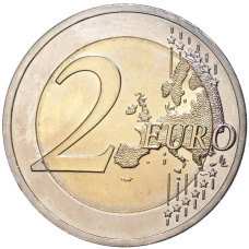 Монета 2 евро 2015 года G Германия «25 лет объединению Германии» (реверс)