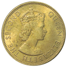 Монета 1/2 пенни 1963 года Ямайка (реверс)