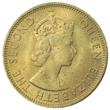 Монета 1/2 пенни 1963 года Ямайка (реверс)