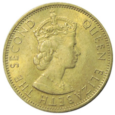 Монета 1/2 пенни 1963 года Ямайка (реверс)