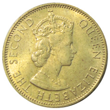 Монета 1/2 пенни 1963 года Ямайка (реверс)