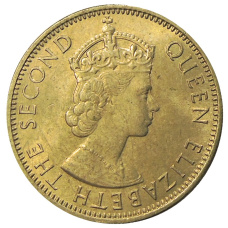 Монета 1/2 пенни 1963 года Ямайка (реверс)