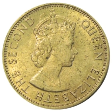 Монета 1/2 пенни 1963 года Ямайка (реверс)