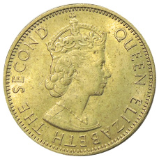 Монета 1/2 пенни 1963 года Ямайка (реверс)