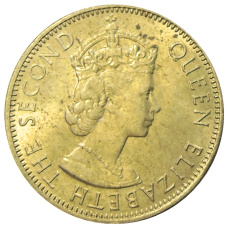 Монета 1/2 пенни 1963 года Ямайка (реверс)