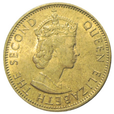 Монета 1/2 пенни 1963 года Ямайка (реверс)