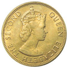 Монета 1/2 пенни 1963 года Ямайка (реверс)