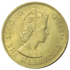 Монета 1/2 пенни 1963 года Ямайка (реверс)