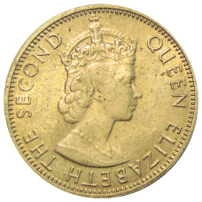 Монета 1/2 пенни 1963 года Ямайка (реверс)