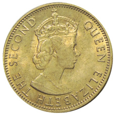 Монета 1/2 пенни 1963 года Ямайка (реверс)