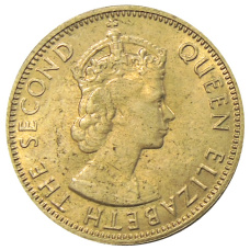 Монета 1/2 пенни 1963 года Ямайка (реверс)