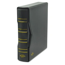 Альбом для монет с 5 листами с защитным шубером формат «Numis» Зеленый Классический дизайн LEUCHTTURM 301280 (аверс)