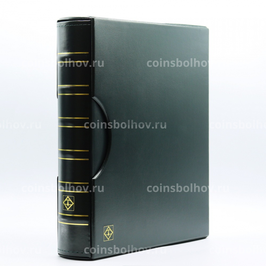 Альбом для монет без листов с защитным шубером формат «Grande» Зеленый Классический дизайн LEUCHTTURM 317159
