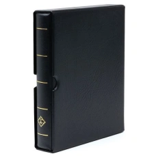 Альбом для монет без листов с защитным шубером — формат «Optima F» Черный (LEUCHTTURM 311197)