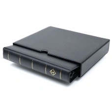 Альбом для монет без листов с защитным шубером — формат «Optima F» Черный (LEUCHTTURM 311197) (вид 2)