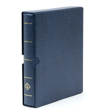 Альбом для монет без листов с защитным шубером формат «Optima F» Синий (LEUCHTTURM 302912)