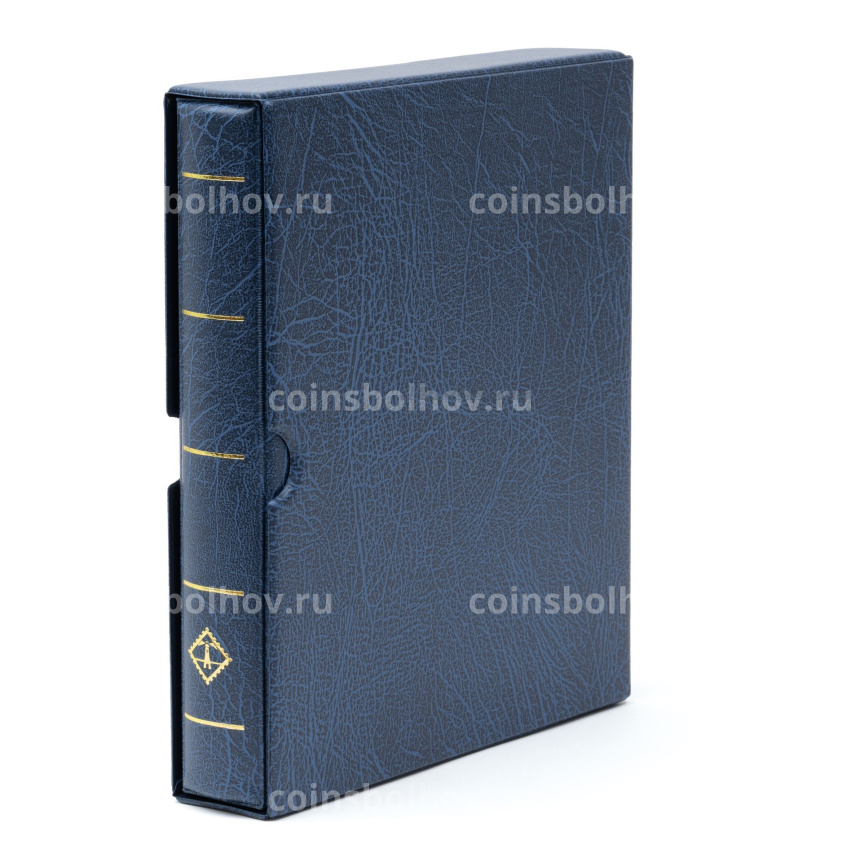 Альбом для монет без листов с защитным шубером формат «Optima F» Синий (LEUCHTTURM 302912)