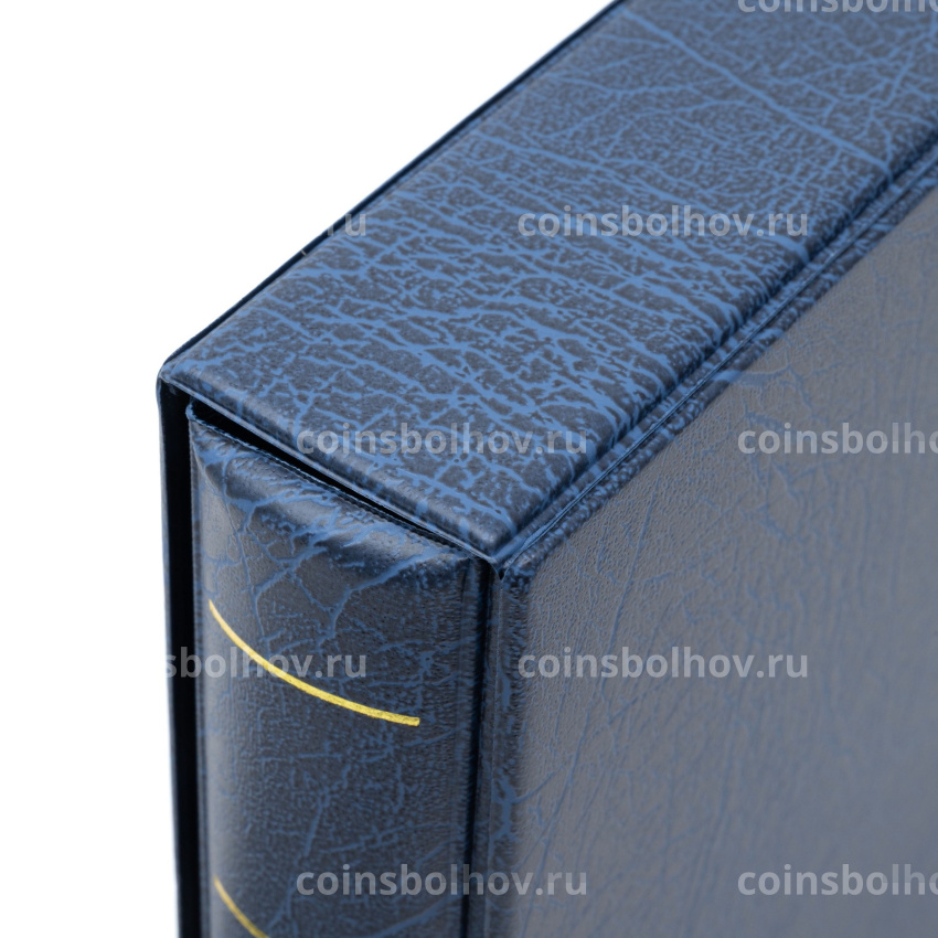 Альбом для монет без листов с защитным шубером формат «Optima F» Синий (LEUCHTTURM 302912) (вид 4)
