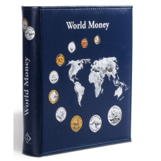 Альбом для монет с 5 листами формата Optima Синий «World money» (LEUCHTTURM 323813)
