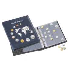 Альбом для монет с 5 листами формата Optima Синий «World money» (LEUCHTTURM 323813) (реверс)