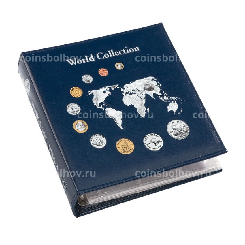 Альбом для монет с 5 листами формата «Numis» Синий «World collection» (LEUCHTTURM 324055)