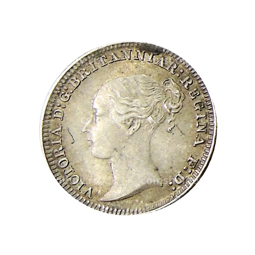 Монета 1 пенни 1887 года Великобритания «Маунди» (вид 2)