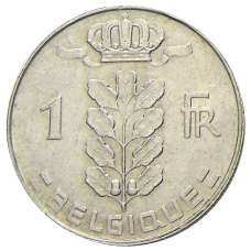 Монета 1 франк 1979 года Бельгия — Надпись на французском (BELGIQUE) (реверс)