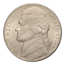 Монета 5 центов 2002 года D (аверс)