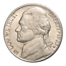 Монета 5 центов 1983 года D США (аверс)