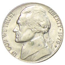 Монета 5 центов 1979 года D США (аверс)