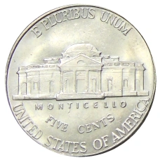 Монета 5 центов 2000 года D США (реверс)