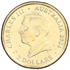 Монета 2 доллара 2024 года Австралия «День памяти — Животные войны» (реверс)