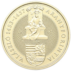 Монета 3000 форинтов 2024 года Венгрия «Средневековые венгерские монеты — Золотой флорин Ладислав Постум» (реверс)