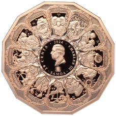 Монета 20 центов 2024 года Самоа «Архангелы — Архангел Разиэль» (реверс)