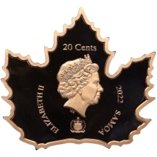 Монета 20 центов 2022 года Самоа «Шанхай» (реверс)